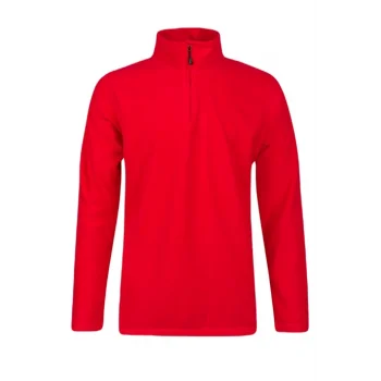2As Purna Yarım Fermuarlı Erkek Polar Sweatshirt Kırmızı