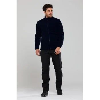 2As Salmon Iı Tam Fermuarlı Erkek Polar Lacivert