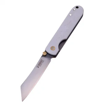 Bigshot B30 Beyaz Mikarta Kabze N690 Paslanmaz Çelik Çakı