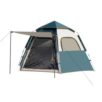 DFT 4 Kişilik Oto.Çadır 2,8x2,8x1,5 cm -Yeşil-Bej