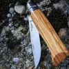 Opinel Inox 8 No Ahşap Kutulu & Kılıflı Zeytin Saplı Çakı