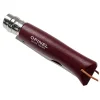 Opinel Inox Trekking 8 No Paslanmaz  Çelik Çakı (Bordo)