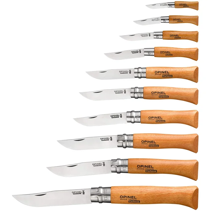 Opinel Ahşap Kutulu 10lu Karbon Çelik Çakı Seti