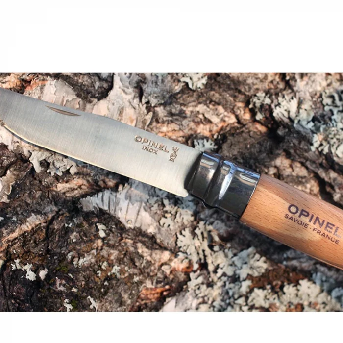 Opinel Inox 10 No Kayın Saplı Paslanmaz Çelik Çakı