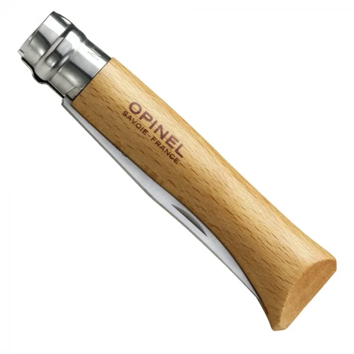 Opinel Inox 10 No Kayın Saplı Paslanmaz Çelik Tirbüşon & Çakı