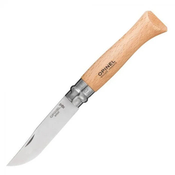 Opinel Inox No 9 İnox Kayın Saplı Paslanmaz Çelik Çakı