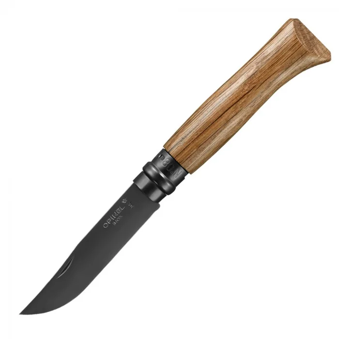 Opinel Inox Black Edition No 8 Meşe Saplı Paslanmaz Çakı (Siyah)