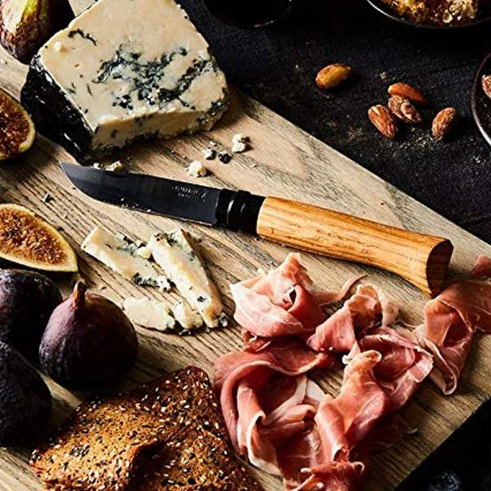 Opinel Inox Black Edition No 8 Meşe Saplı Paslanmaz Çakı (Siyah)