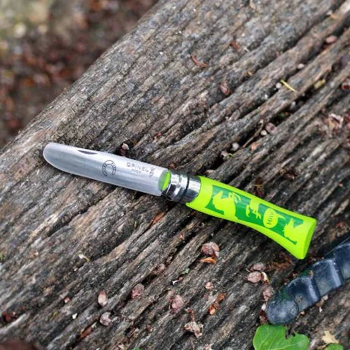 Opinel Inox No 7 At Desenli Gürgen Saplı Paslanmaz Çelik Çakı