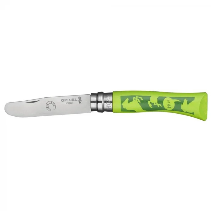 Opinel Inox No 7 At Desenli Gürgen Saplı Paslanmaz Çelik Çakı