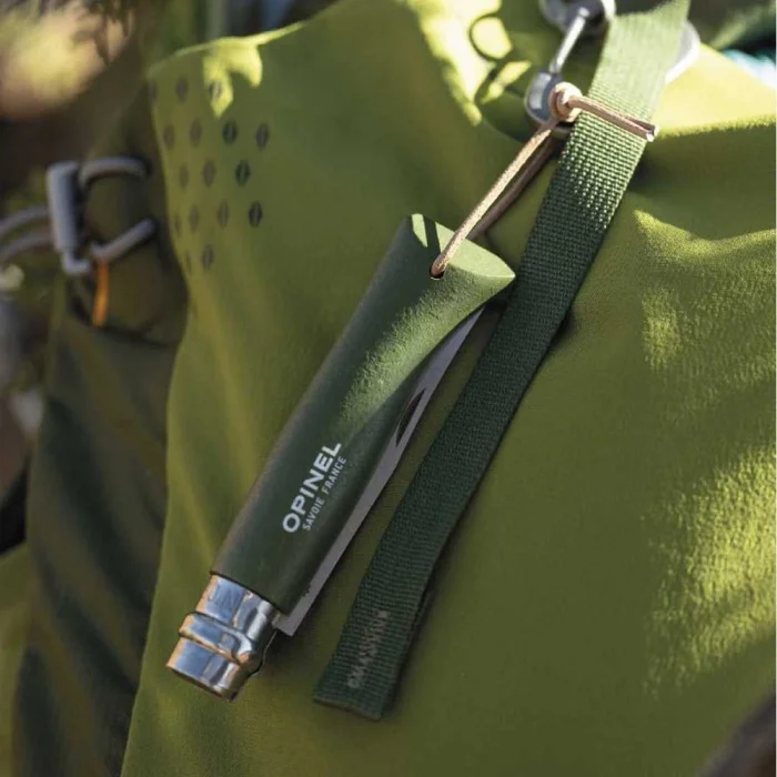 Opinel Inox No 8  Gürgen Saplı Paslanmaz Çelik Çakı (Haki)