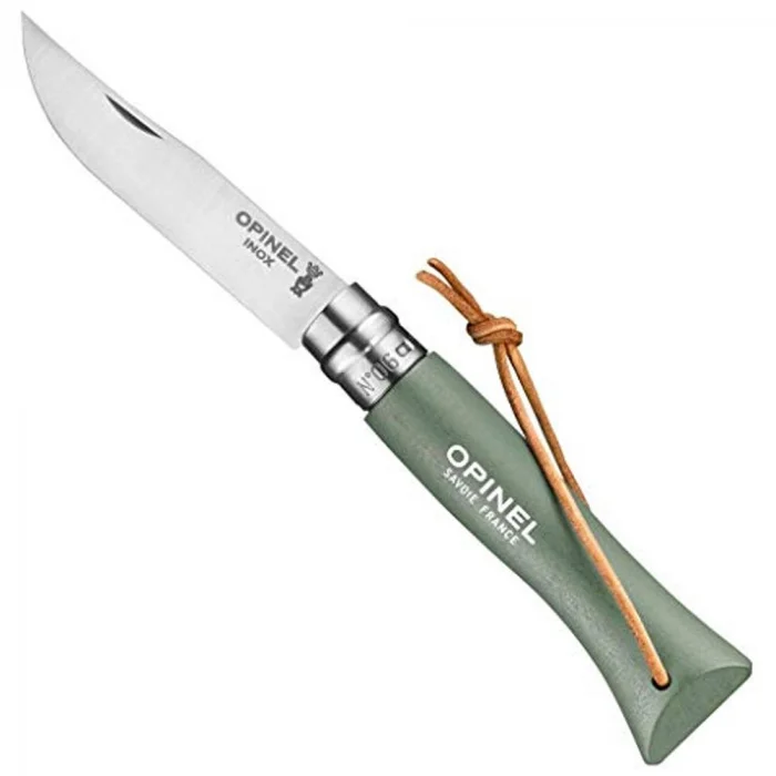 Opinel Inox Trekking 6 No Paslanmaz  Çelik Çakı (Yesil)