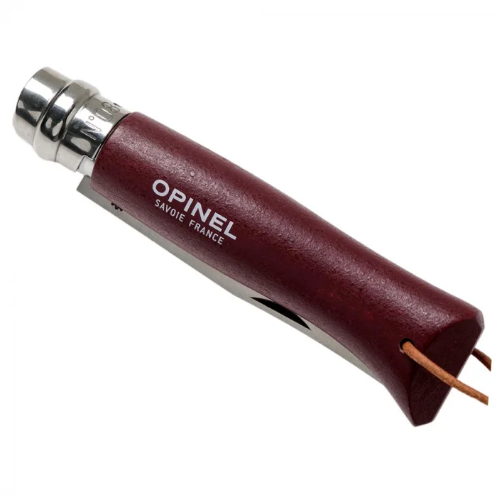 Opinel Inox Trekking 8 No Paslanmaz  Çelik Çakı (Bordo)