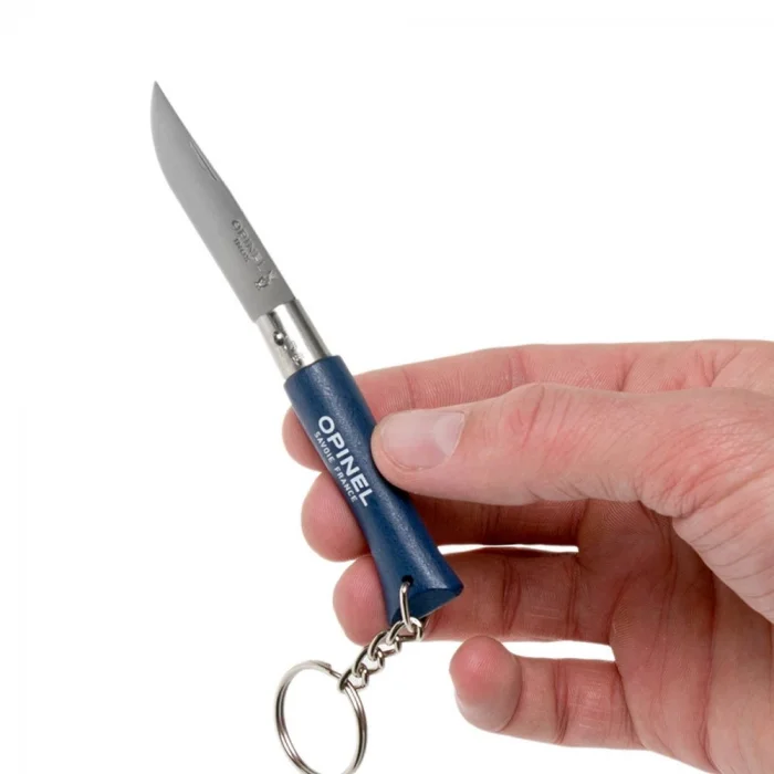 Opinel No 04 Anahtarlıklı Paslanmaz Çelik Çakı (K.Mavi)