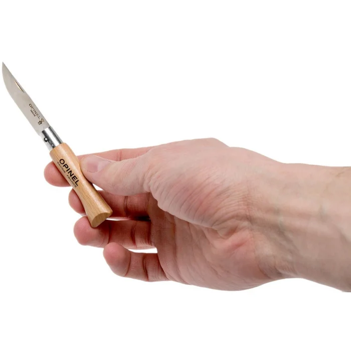 Opinel No 4 Inox Kayın Saplı Paslanmaz Çelik Çakı