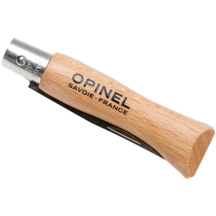 Opinel No 4 Inox Kayın Saplı Paslanmaz Çelik Çakı