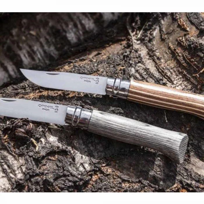 Opinel No 8 Lamine Birch Özel Seri Paslanmaz Bıçak (Gri)