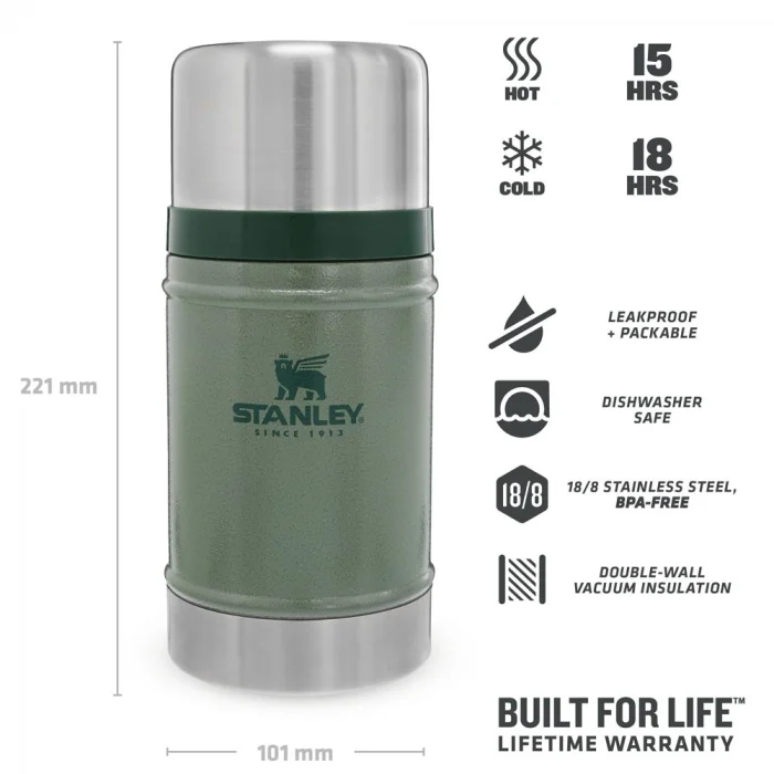 Stanley Klasik Vakumlu Çelik Yemek Termosu 0.70 Lt