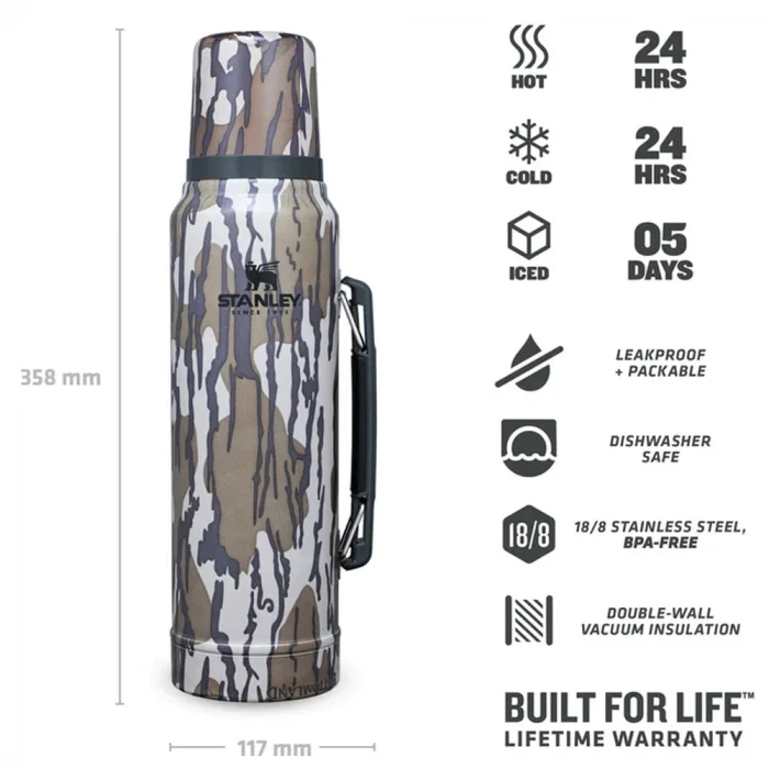 Stanley Klasik Vakumlu Paslanmaz Çelik Termos 1 LT