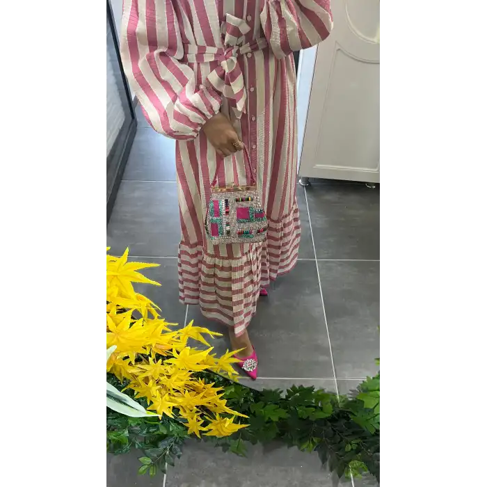 Pembe Gömlek elbise