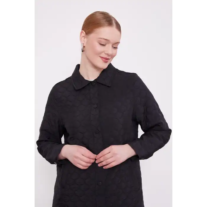 Siyah Çıtçıtlı Kapitone İkili Takım