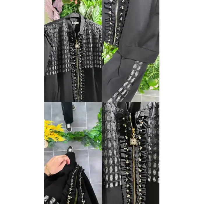 Taş Detaylı Pantolonlu ikili takım