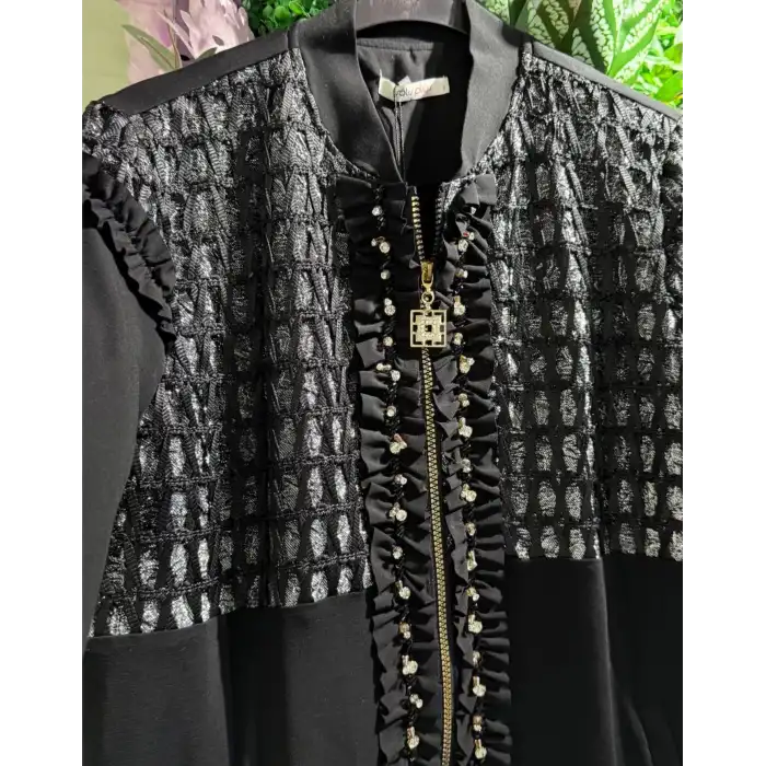 Taş Detaylı Pantolonlu ikili takım