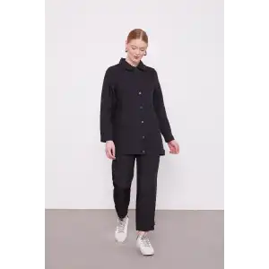 Siyah Çıtçıtlı Kapitone İkili Takım