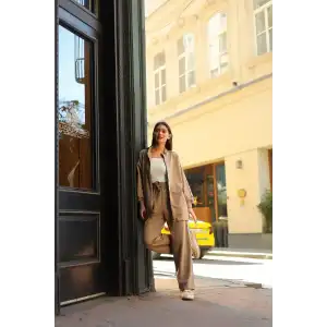 VİZON İki İplik Kumaş Fermuarlı Rahat İkili Takım