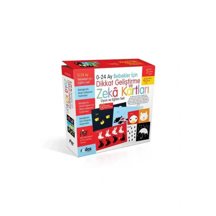 0-24 Ay Bebekler İçin Dikkat Geliştirme Ve Zeka Kartları