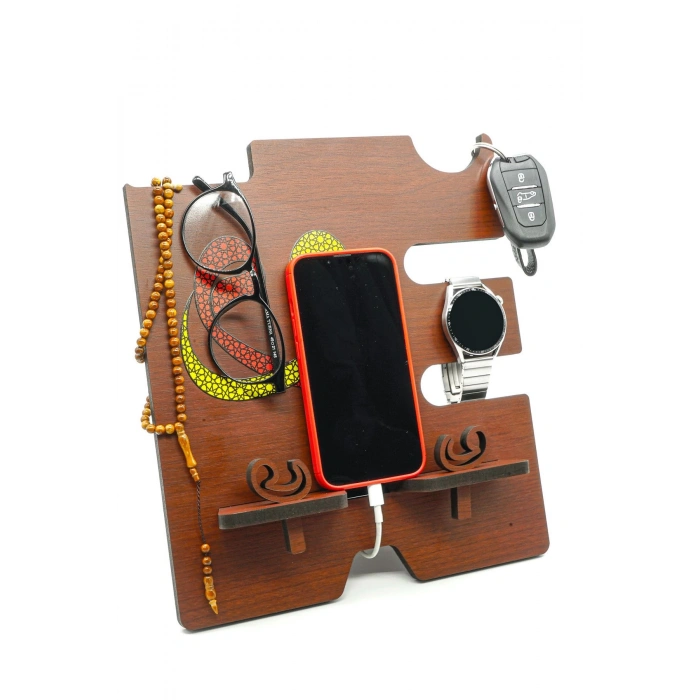 Kitap Okuma Standı, Tablet Standı, Organizer Vav Desenli