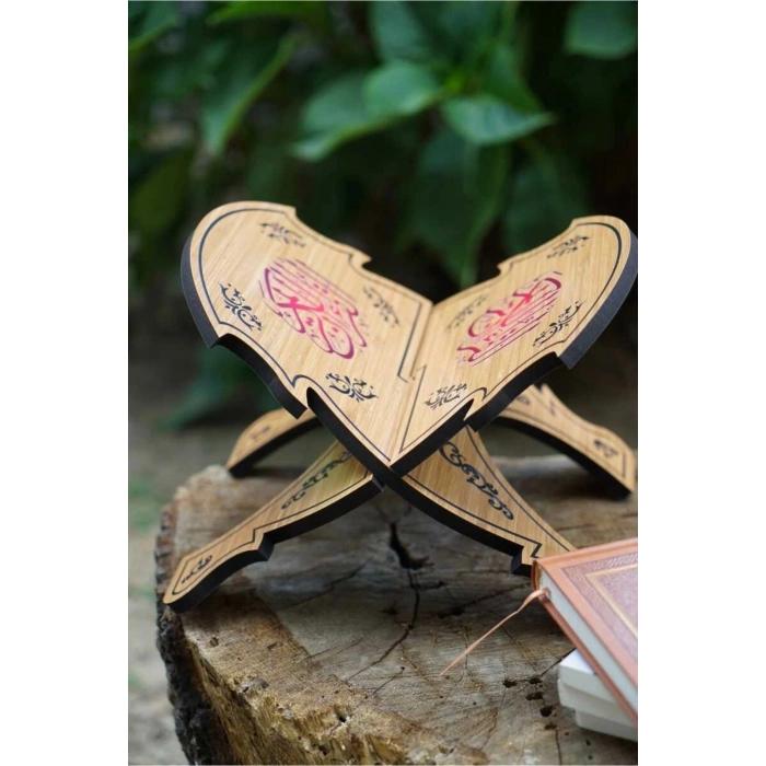 Masaüstü Hat Yazılı Ahşap Rahle