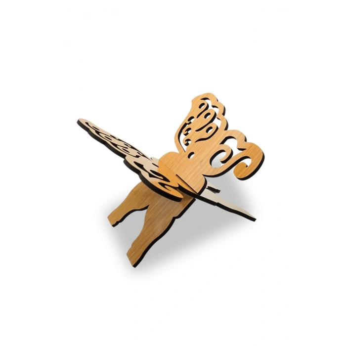 Kelebek Motifli Ahşap Rahle