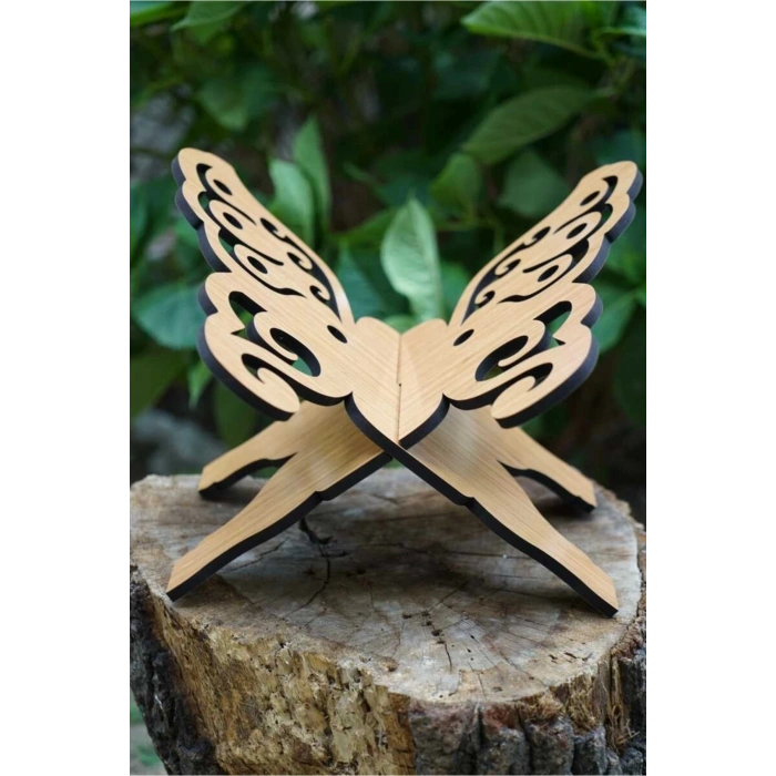 Kelebek Motifli Ahşap Rahle