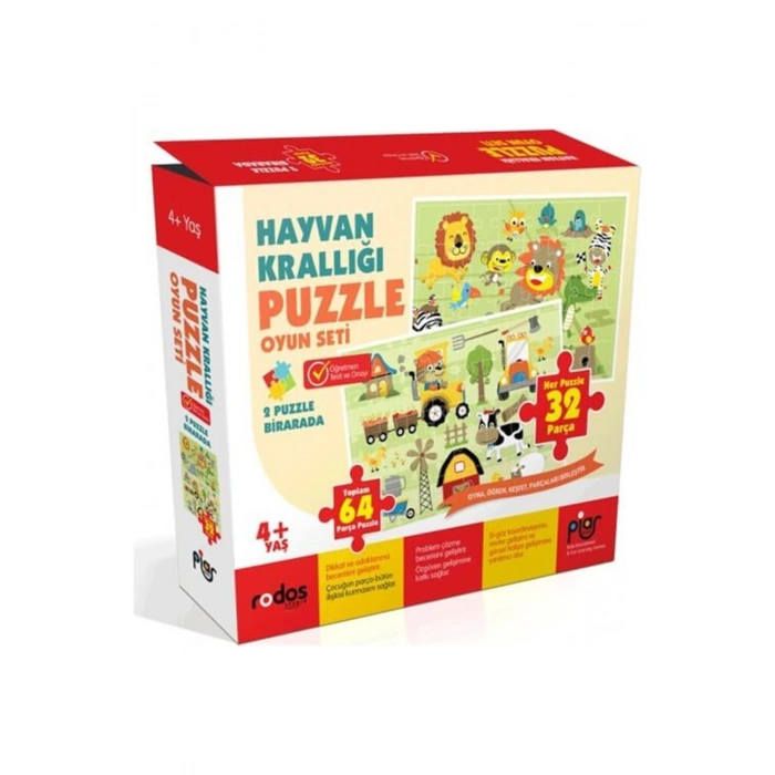 Hayvan Krallığı Puzzle Oyun Seti 2