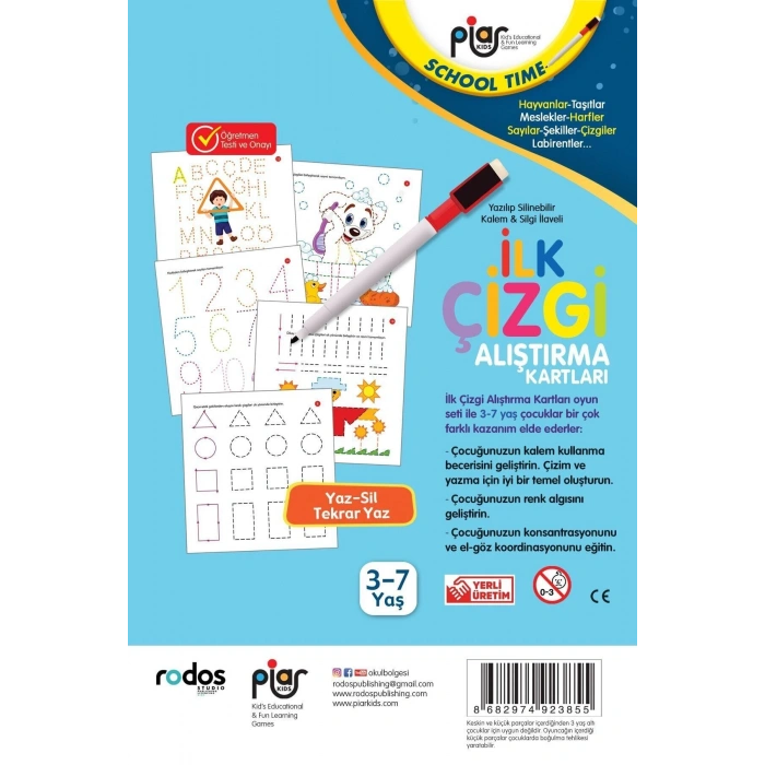 İlk Çizgi Alıştırma Kartları