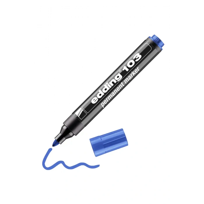 Edding Mavi Markör Kalemi Permanent 103