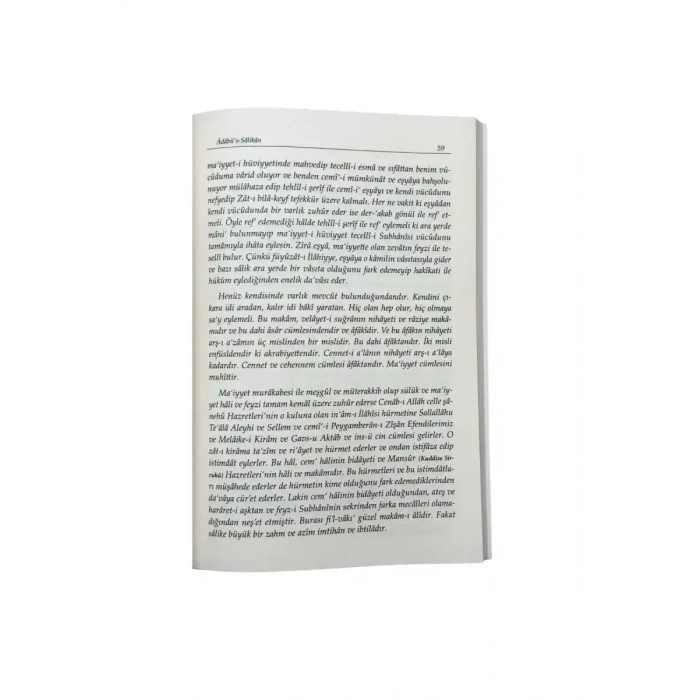 Adabüs Salikan Müridlerin Edepleri ve Seyri Sülük