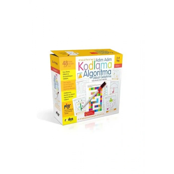 Adım Adım Kodlama Algoritma Dikkat Geliştirme Seviye 1