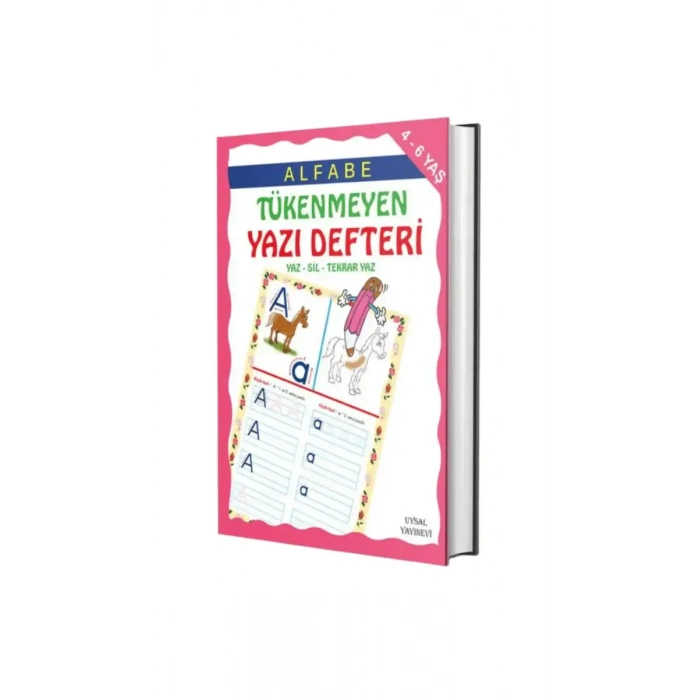 Alfabe Tükenmeyen Yazı Defteri - 4-7 Yaş