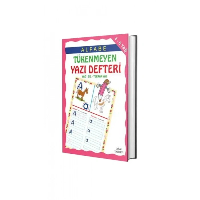 Alfabe Tükenmeyen Yazı Defteri - 4-7 Yaş