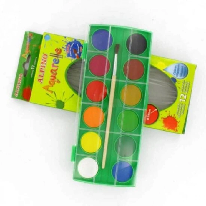 Alpino Sulu Boya Fırça Hediyeli 12 Li