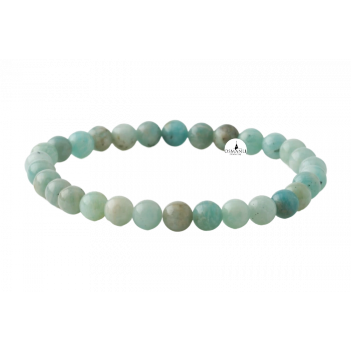 Amazonit 6mm Doğal Taş Bileklik