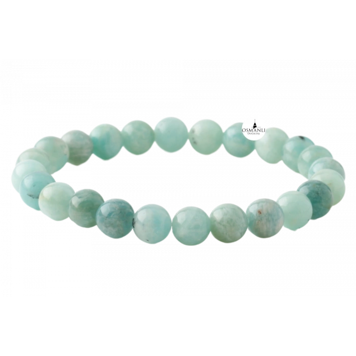 Amazonit 8mm Doğal Taş Bileklik