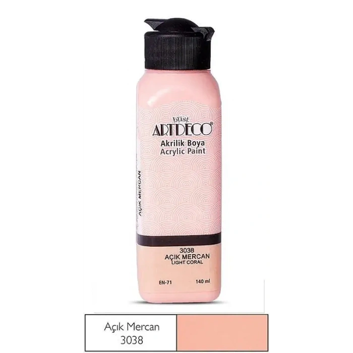 Artdeco Akrilik Boya 140 ml Açık Mercan