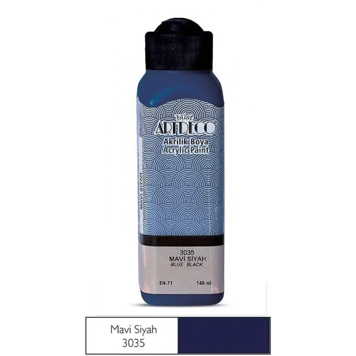 Artdeco Akrilik Boya 140 ml Mavi Siyah