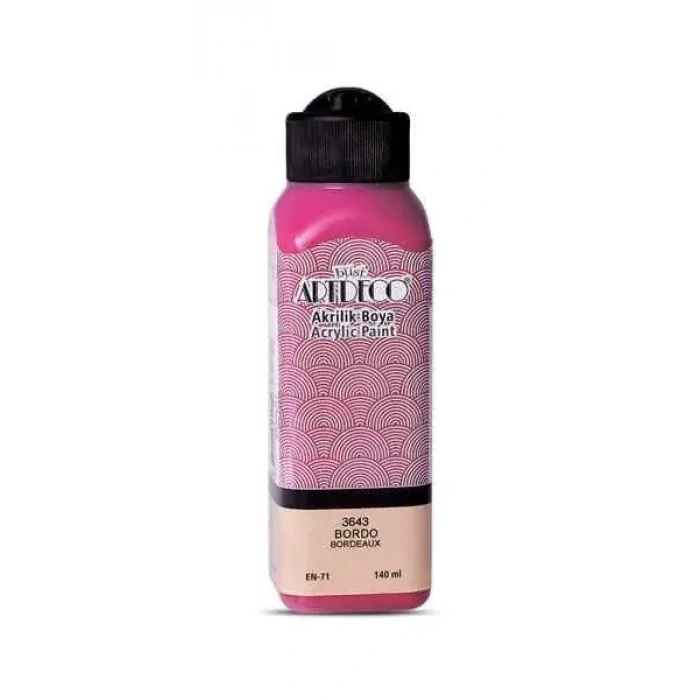 Artdeco Akrilik Boya 140ml Bordo
