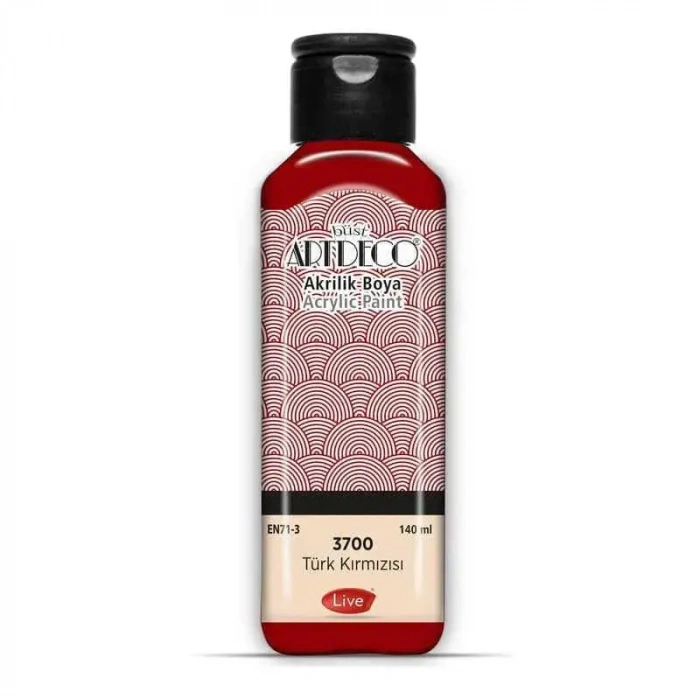 Artdeco Akrilik Boya 140ml Türk Kırmızısı 3700