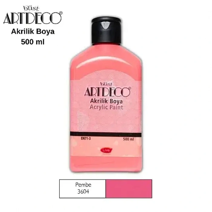 Artdeco Akrilik Boya 500 ml Pembe