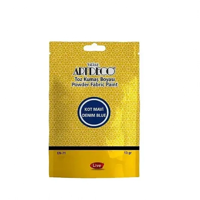 Artdeco Toz Kumaş Boyası 13 gr Kot Mavi